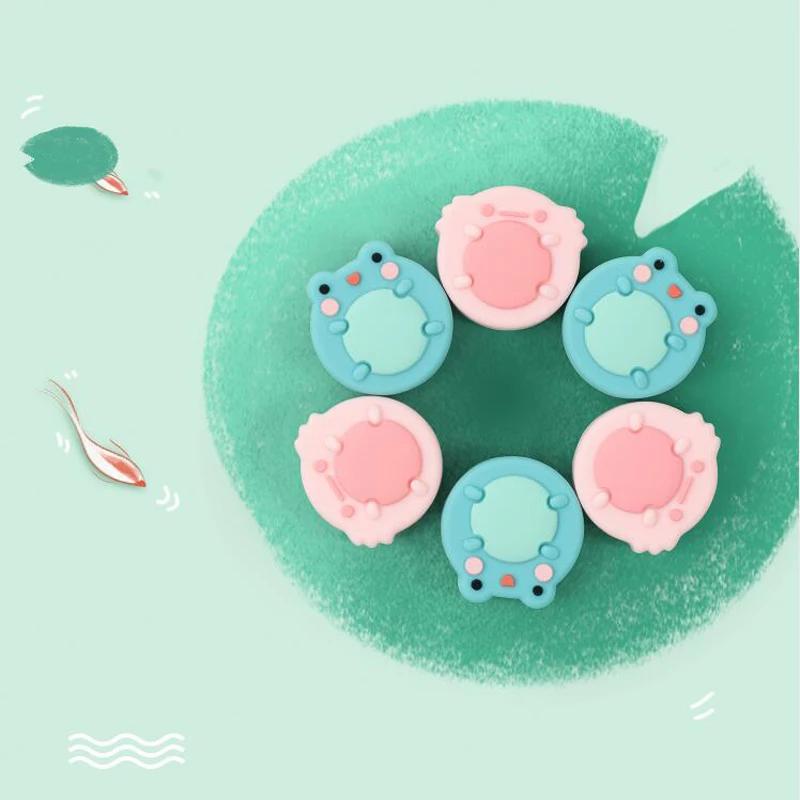 Capuchon de poignée de bâton de pouce grenouille renard chat, housse de protection pour Nintendo Swi