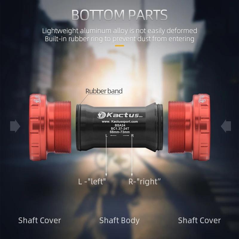 Support pédalier BSA24 KACTUS roulement céramique - Compatible Shimano SRAM GXP route MTP