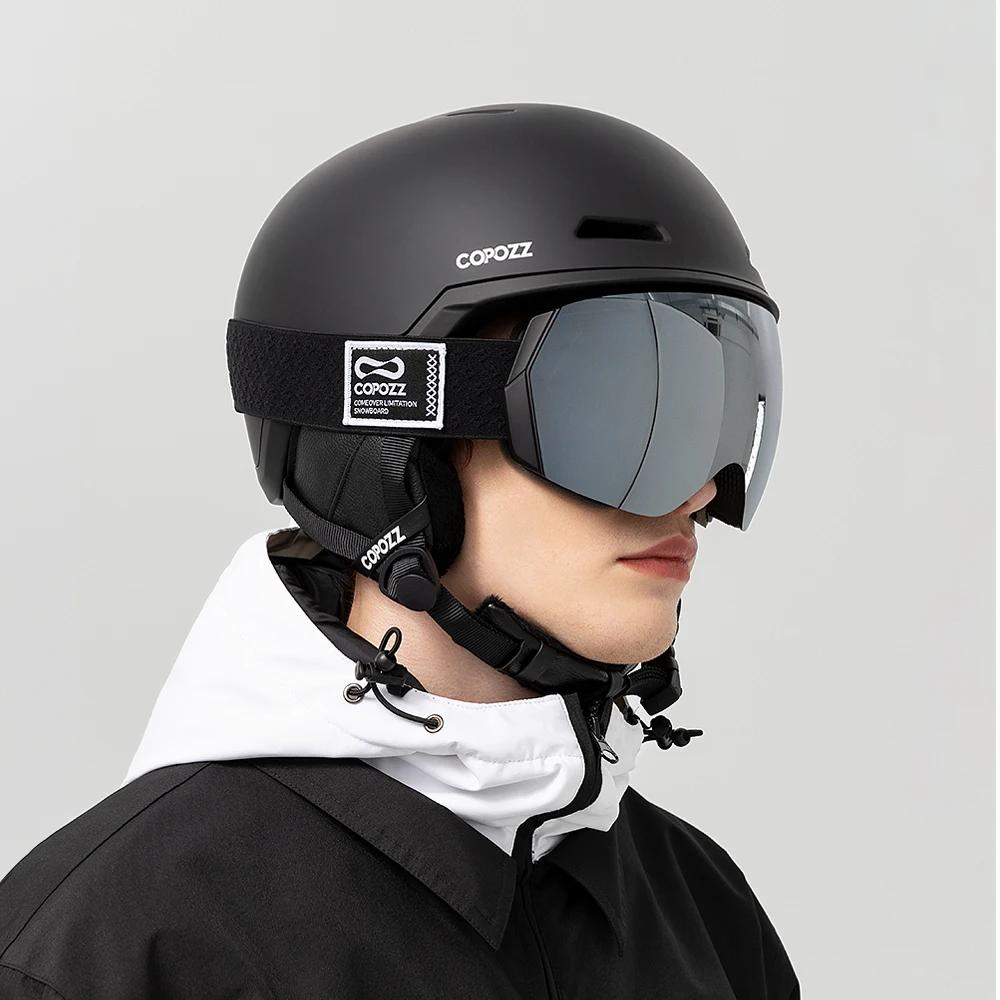 COPOZZ hiver Ski Snowboard casque semi-couvert Anti-impact casque de sécurité cyclisme motoneige Ski