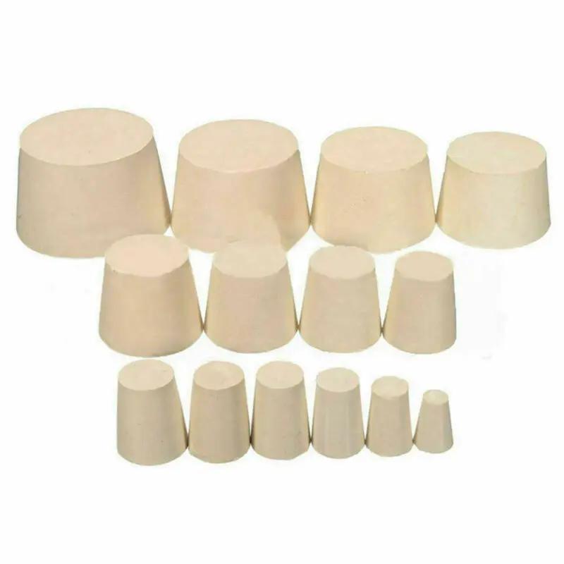 Bouchon de bouchon en caoutchouc solide, 10 pièces, Tube de bouteille, accessoires de meubles de lab