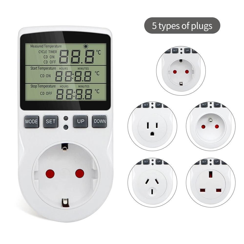 Prise de minuterie Thermostat KT3100, contrôleur de température multifonction, sortie avec interrupt