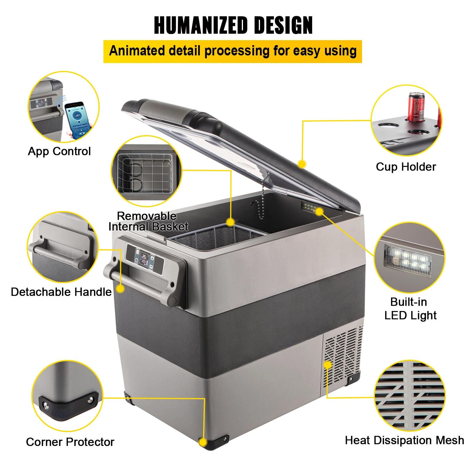 SucceBuy 20L 22L 35L 45L 55L réfrigérateur de voiture Mini réfrigérateur congélateur Portable compre