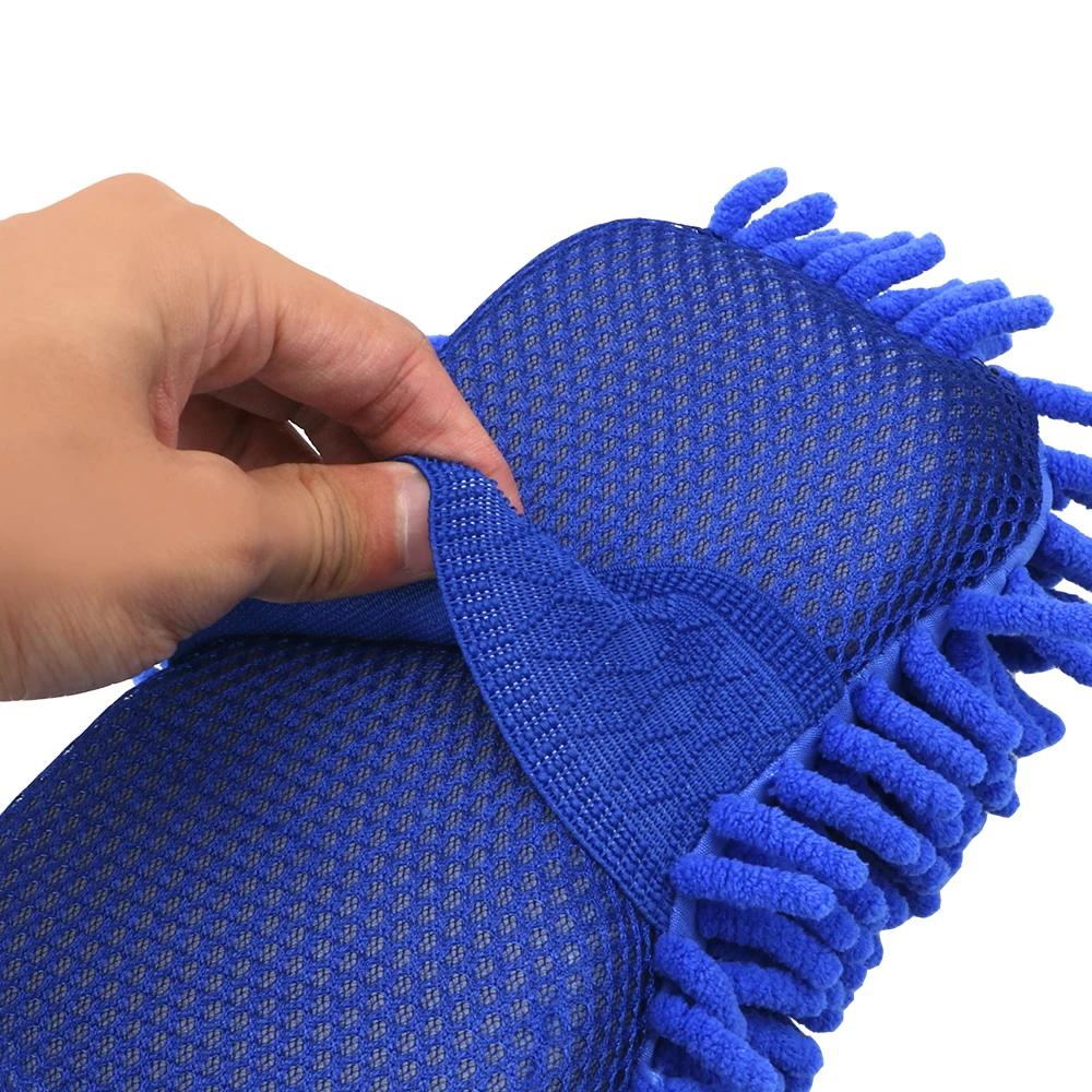 Gants de lavage pour moto, brosse de lavage en mousse, outils de nettoyage de roue de siège, soins a