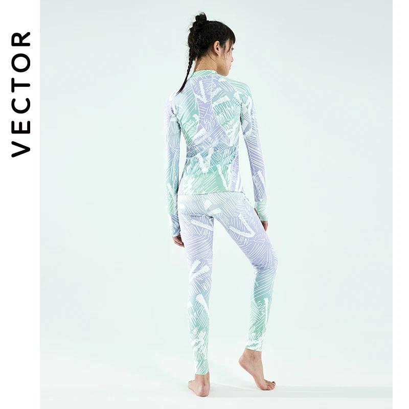 Ensemble thermique femme Vector microfibre polaire - Sous-vêtements hiver ultra doux séchage rapide