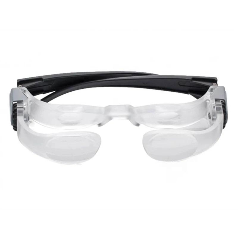 2.1X Max TV lunettes loupe lentille avec dioptrie + 3 binoculaires téléphone portable loupe avec sup