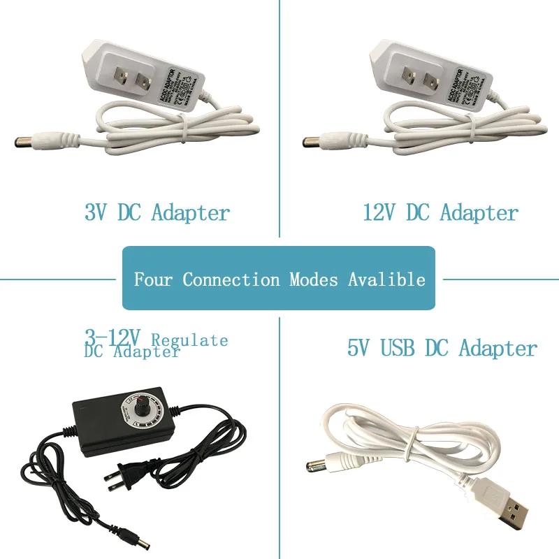 Interrupteur et adaptateur de télécommande sans fil, marche/arrêt 3V/5V/12V AC/DC, alimentation avec
