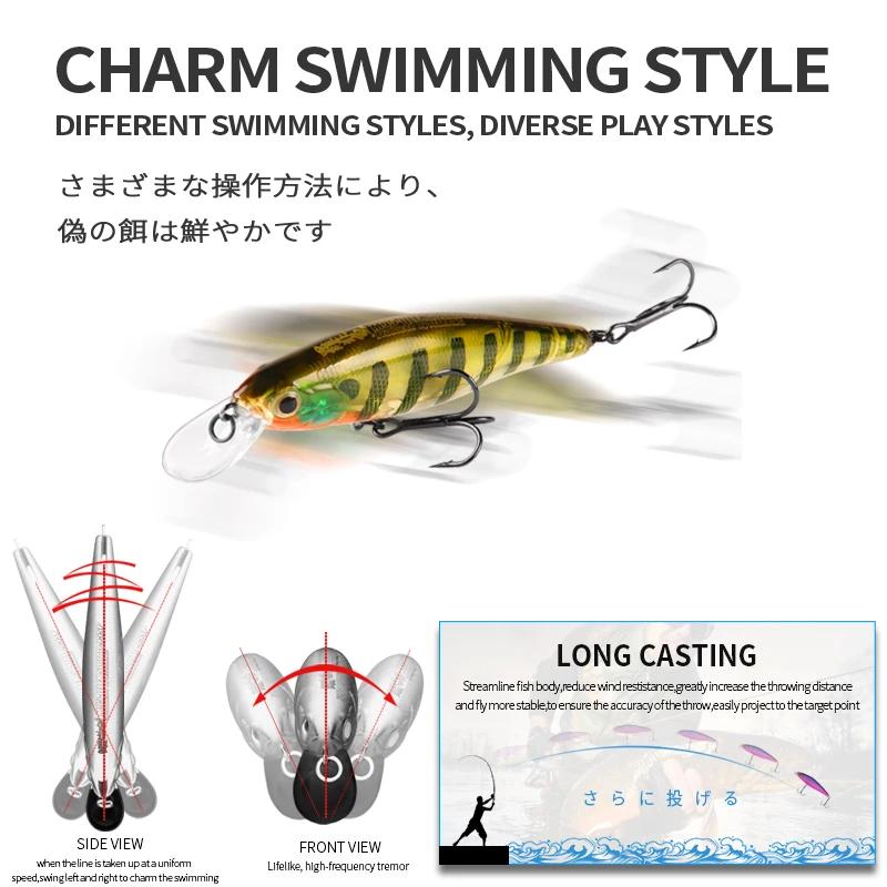 BEARKING Squad Minnow 95mm 14.8g 65mm 6g système de poids en tungstène SP leurres de pêche couleurs