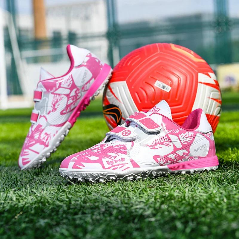 Chaussures de football bon marché pour enfants, chaussures d'entraînement pour garçons et filles, ba