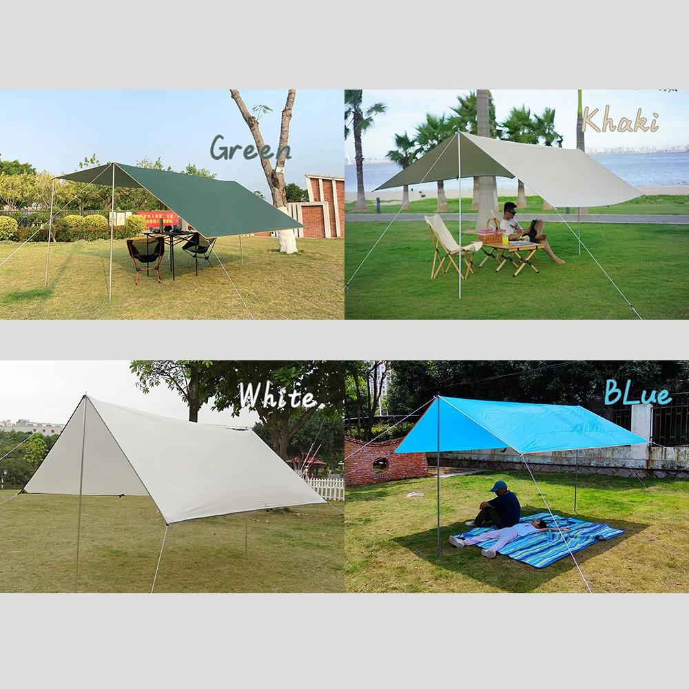 Auvent latéral voiture 3x3m étanche - Abri soleil camping avec perche et ventouses