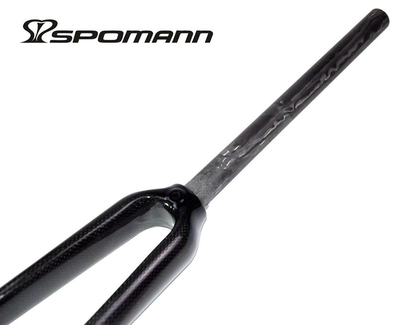 Date 700C 25.4mm course vélo de route brillant mat 3K UD fourche entièrement en fibre de carbone pis