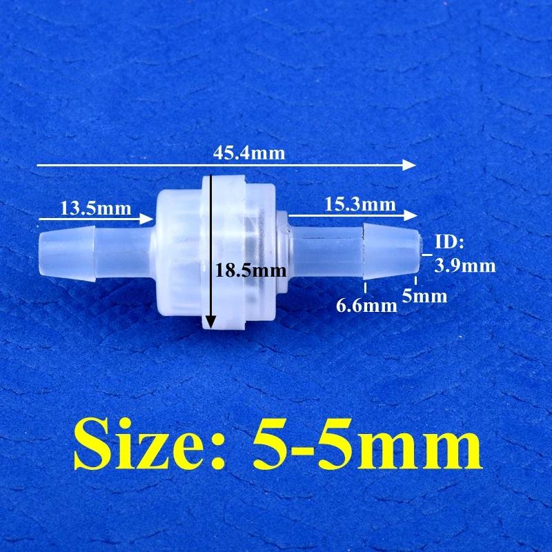 Valve de contrôle exquise PP, 1 à 100 pièces, 5 ~ 8mm, tuyau d'arrosage goutte-à-goutte, Valve anti-