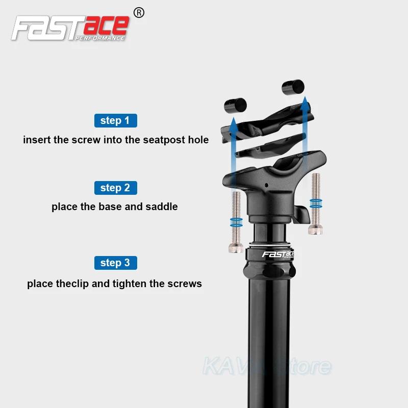 FASTACE-Tige de dégager de vélo VTT avec câble externe, tige de dégager VTT, compte-gouttes à distan