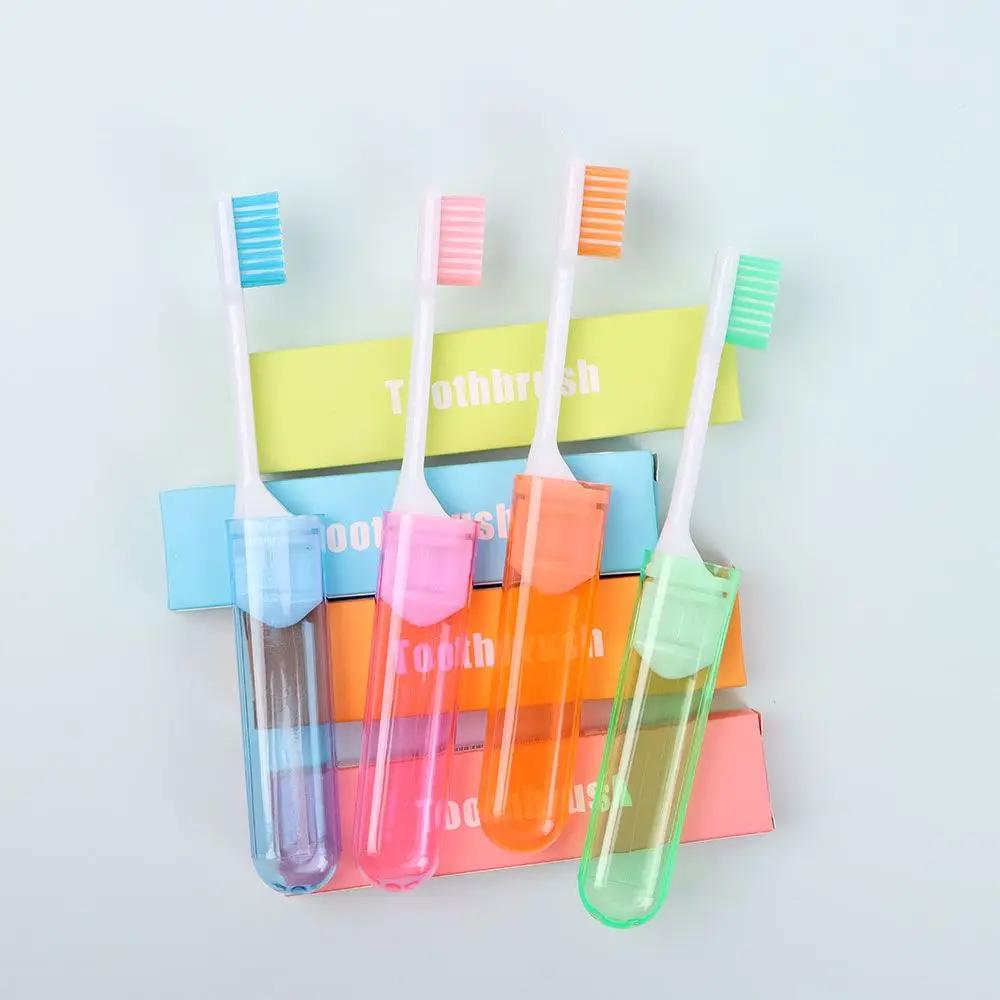 Brosse à dents pliante en plastique souple, brosse à dents d'extérieur, livres oraux utiles, voyage