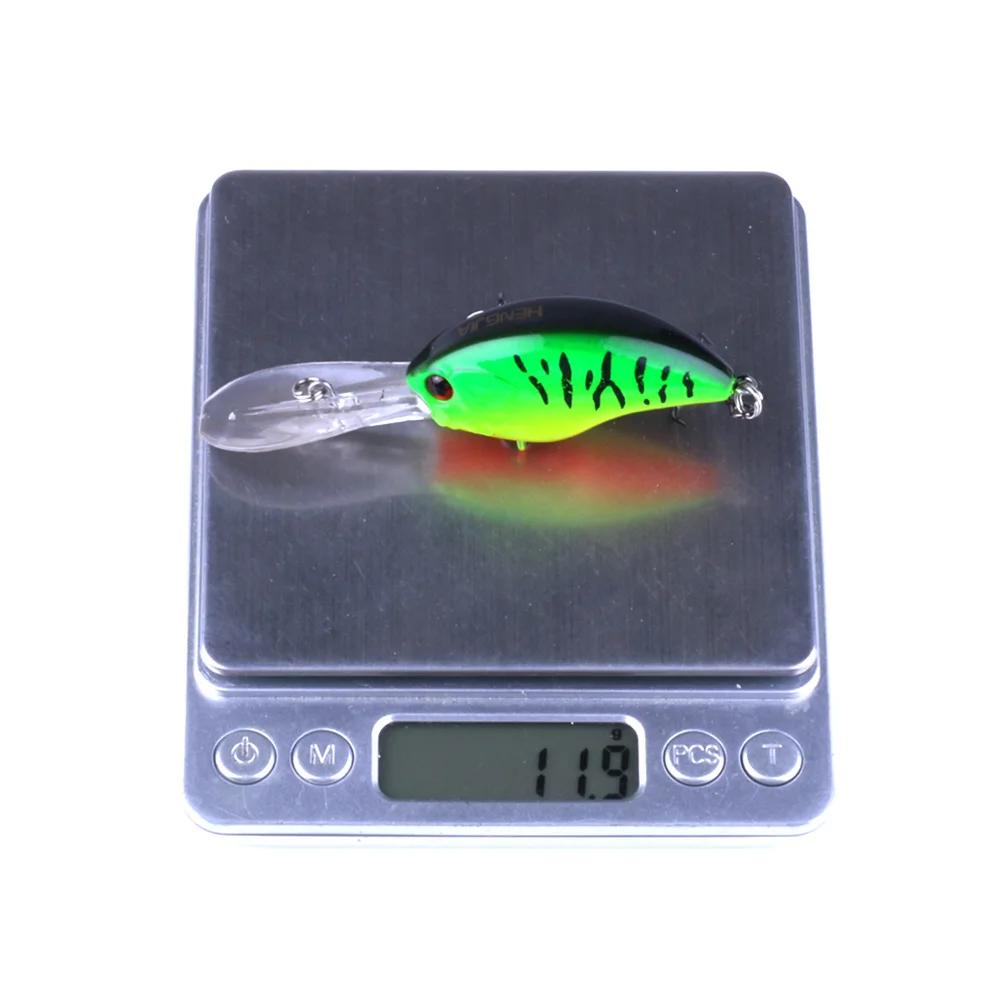 HENGJIA 13G 9CM leurres de pêche roche manivelle appât manivelle vairon bar triple crochets nager du