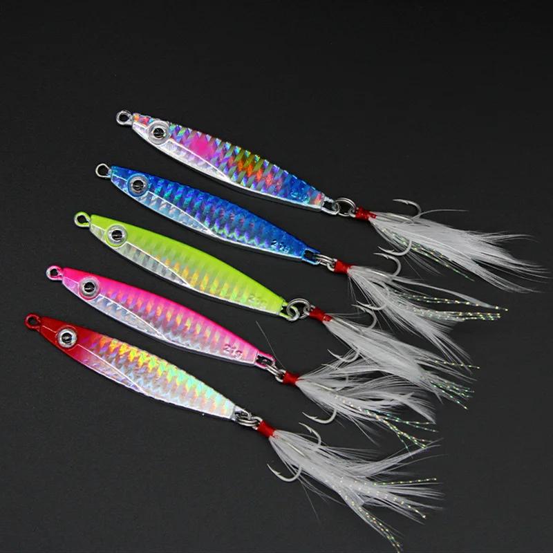 1 pièces métal Spinner gabarit leurre de pêche 4.5-7.5 cm 7-30g coulant dur appât artificiel plomb p