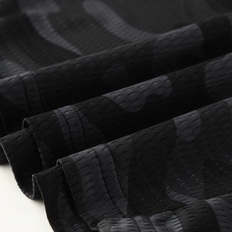 CamSolomon-Short de sport en maille à séchage rapide pour homme, pantalon respirant avec poche zippé