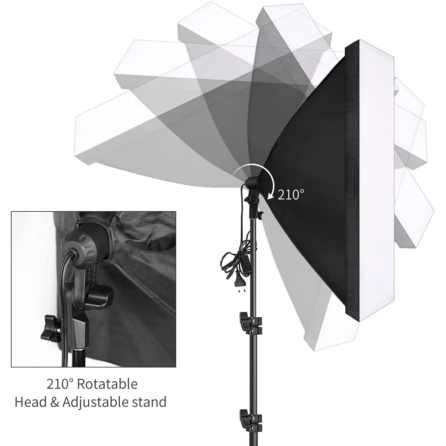 Équipement photographique Photo Studio photographie boîte souple Kit avec Triopode vidéo 50x70 cm bo