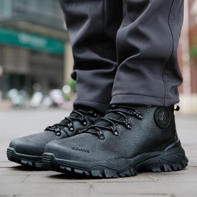 Chaussures de randonnée respirantes HUMTTO pour hommes - Bottes imperméables pour trekking hiver