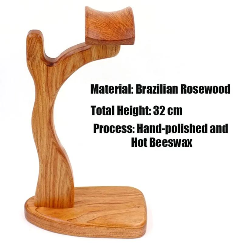 Support pour écouteurs classique en bois, support universel pour écouteurs, présentoir de bureau pou