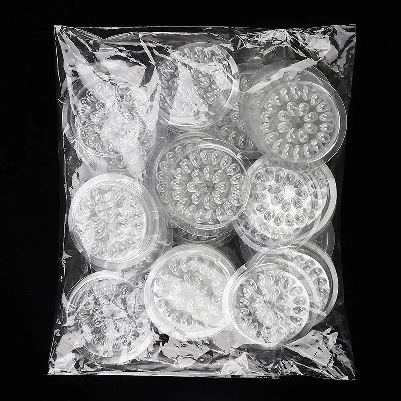 Palette de colle jetable pour extensions de cils, 100 pièces, tampons de colle, support en plastique