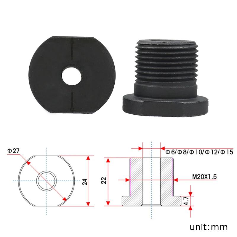 Douille de forage de gabarit de chevilles pour le travail du bois, 6-15mm, trou de poche, manchon de