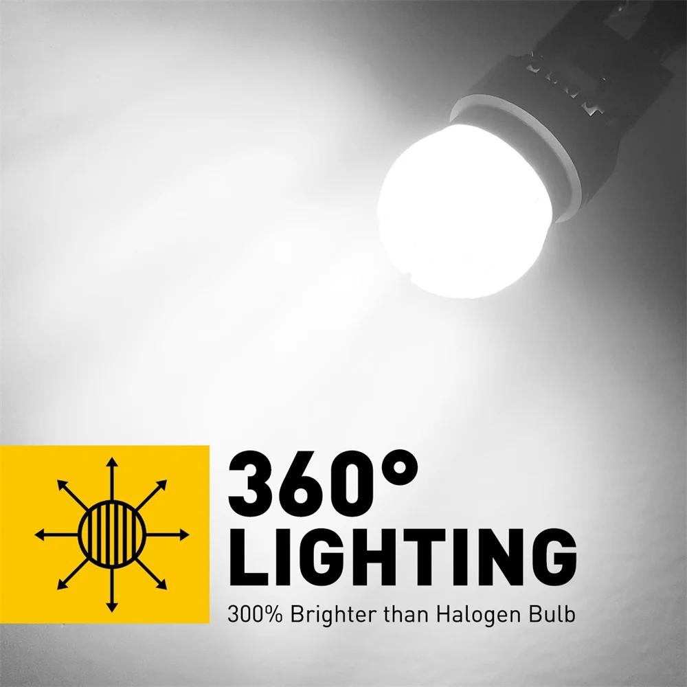 Ampoule LED W21W W21/5W LED T20 7440 7443 7444NA WY21W, Canbus DRL, clignotant, feu de recul blanc 6