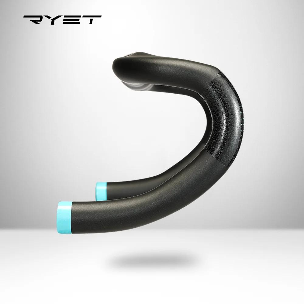 RYET AEROMAX-Guidon de vélo de route en carbone, poignées de vélo, tige 31.8mm, 400mm, 420mm, 440/46