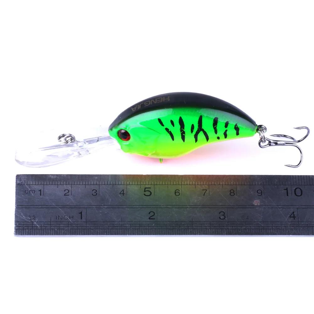 HENGJIA 13G 9CM leurres de pêche roche manivelle appât manivelle vairon bar triple crochets nager du