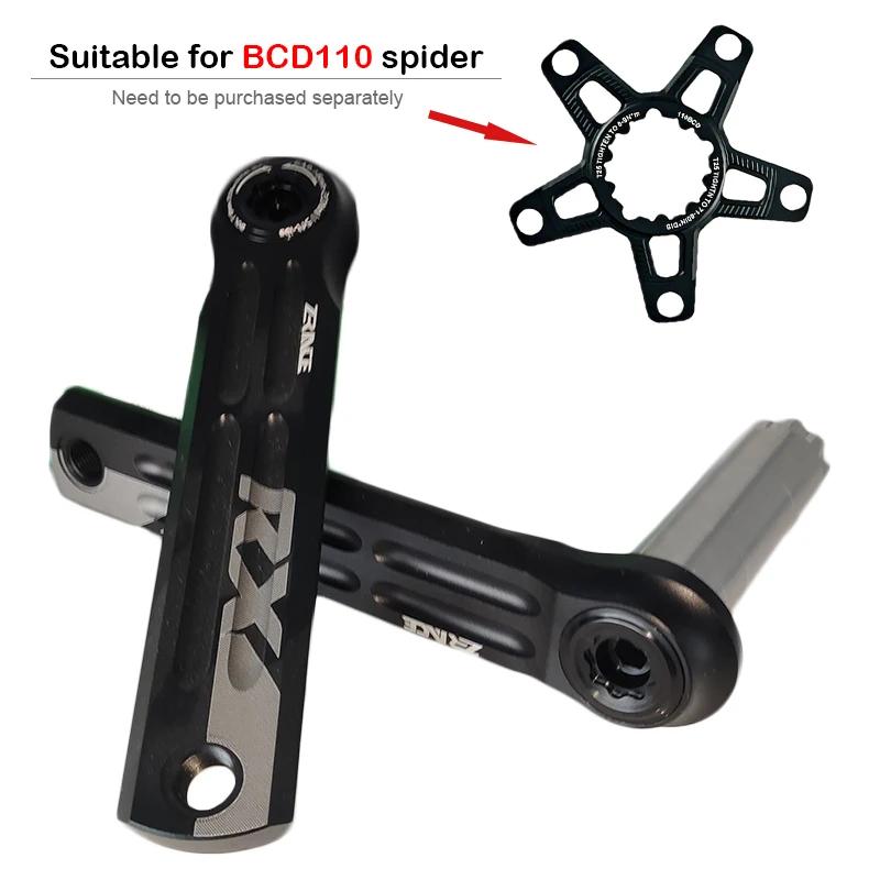 Manivelle vélo route BCD110 sans pédalier compatible 10-12 vitesses diamètre 28.99mm S233