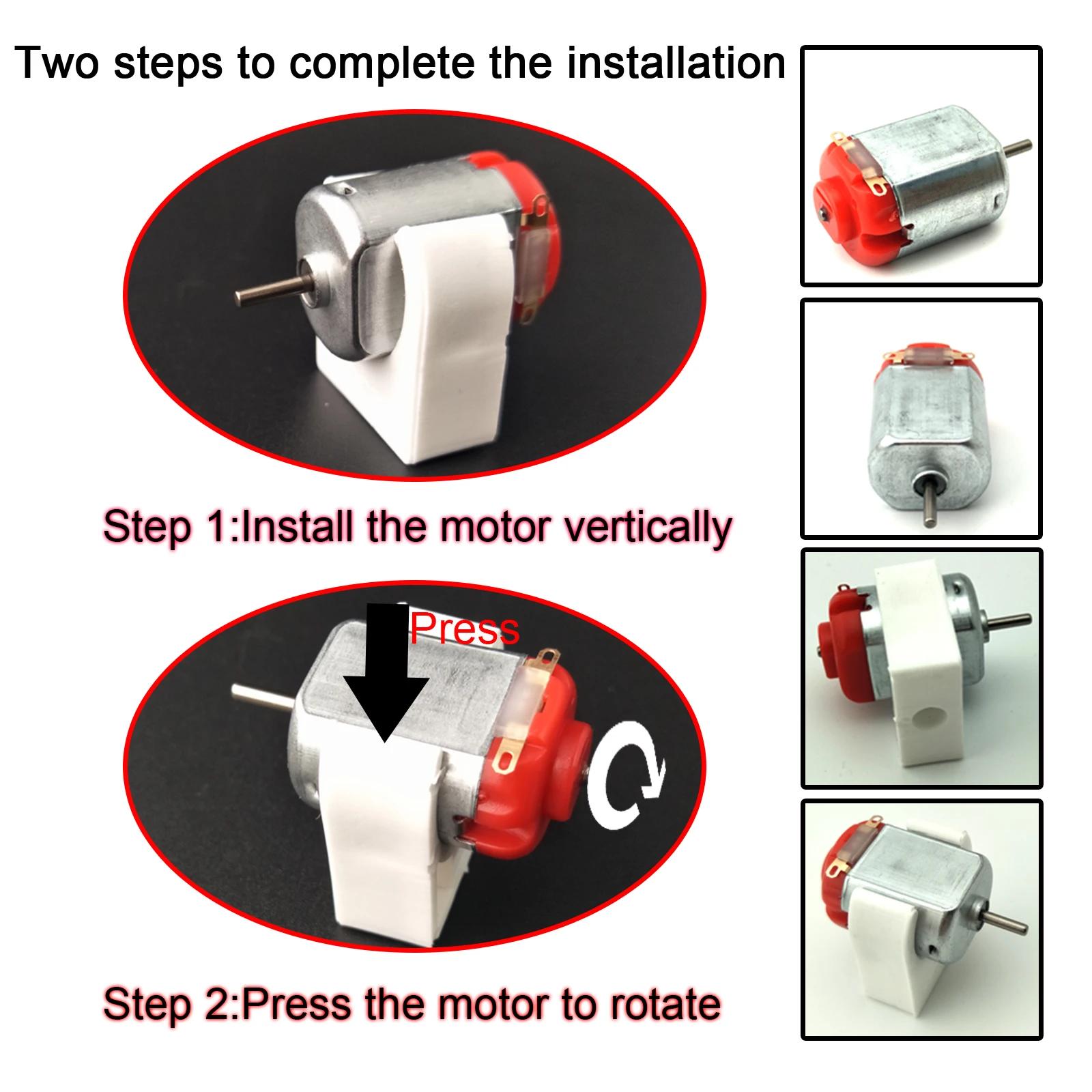 Kit de 6 moteurs à courant continu, Mini moteur de loisir électrique 3V -12V 25000 tr/min, magnétiqu