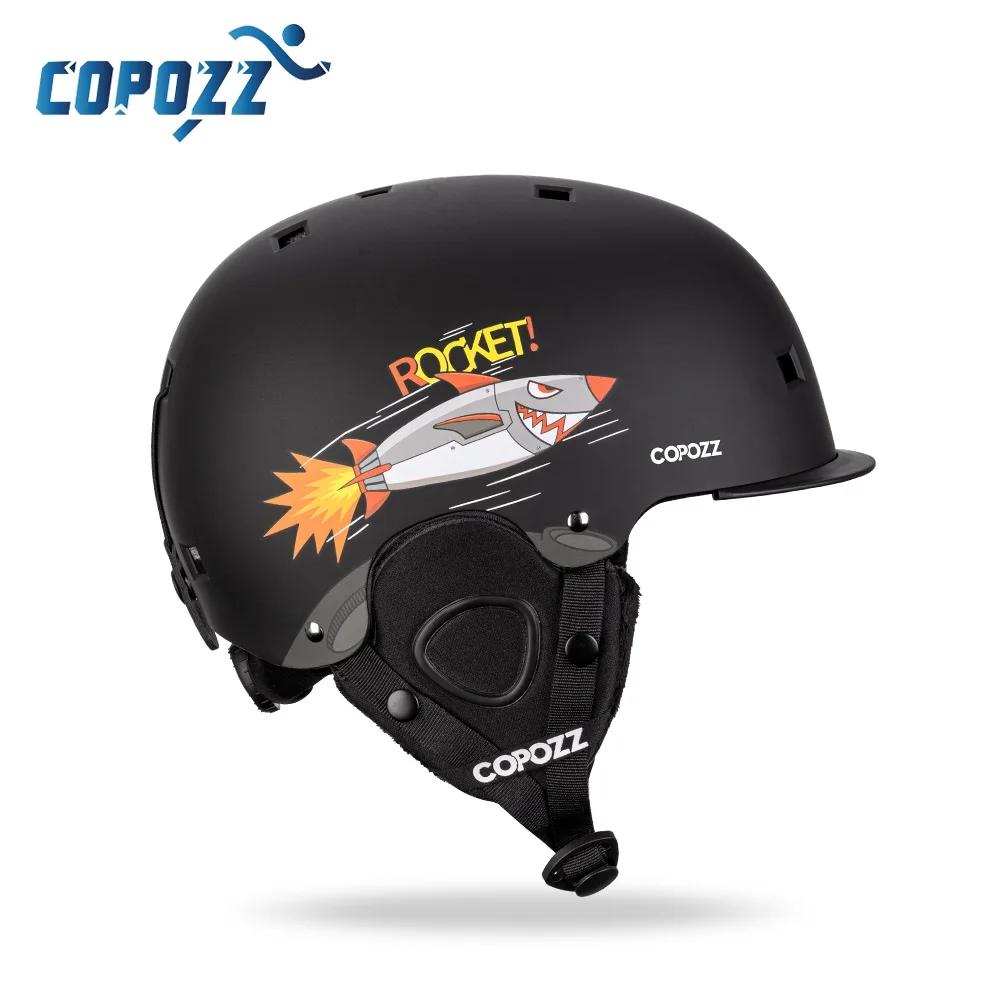 COPOZZ dessin animé enfants enfants casque de Ski intégralement moulé Sports de plein air Protection