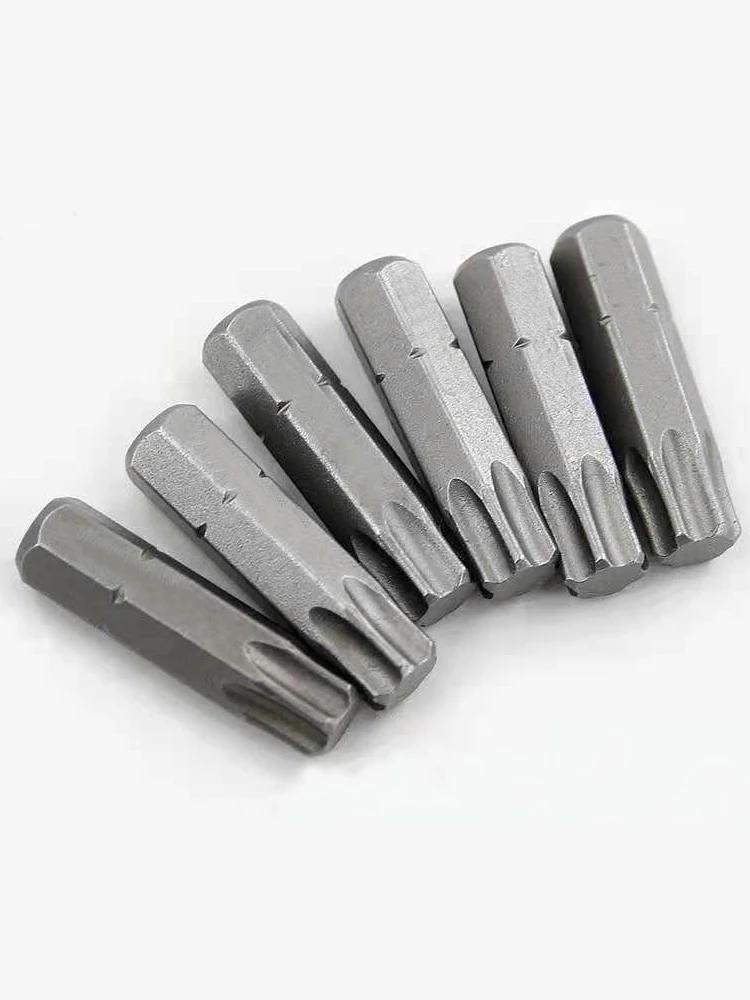 Jeu d'embouts de tournevis Torx T6 T7 T8 T9 T10 T15, en acier S2, 1/4 pouces, 6.35mm, tige hexagonal