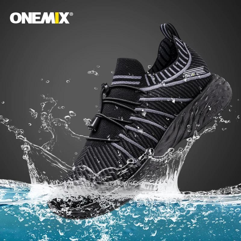 ONEMIX 2026 Chaussures de course pour hommes, antidérapantes, amortissantes, légères, imperméables,