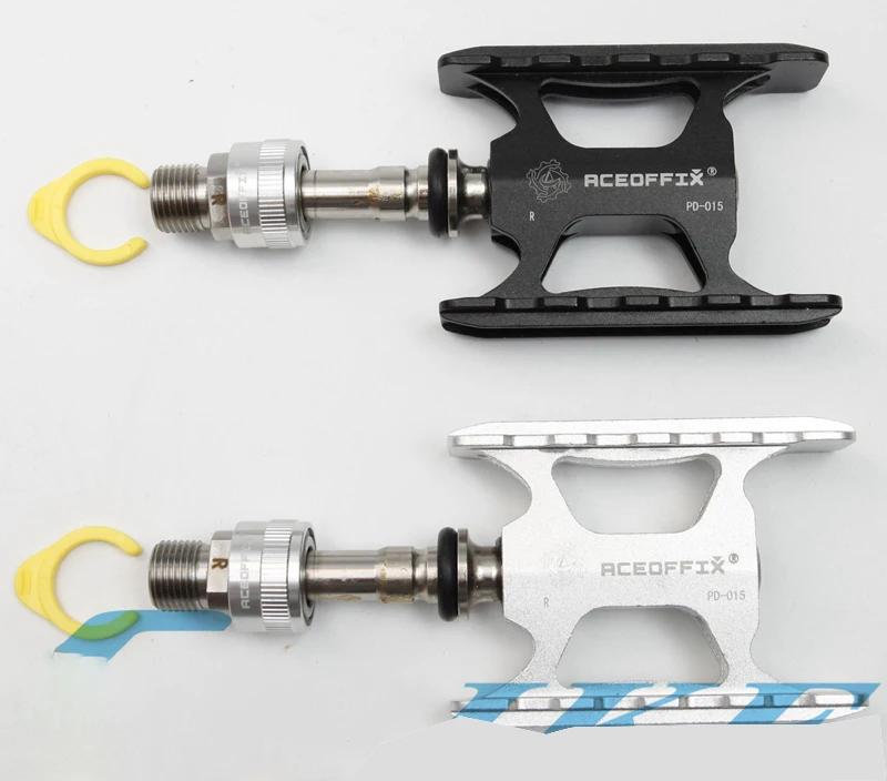 Adaptateurs dégagement rapide pédales vélo Brompton ultralégers Aceoffix pour cyclisme urbain
