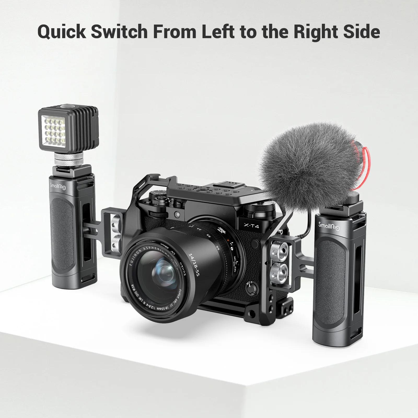SmallRig – Mini caméra DSLR 1/4, poignée latérale avec deux vis de 2916 à 20 pouces, pour appareil p