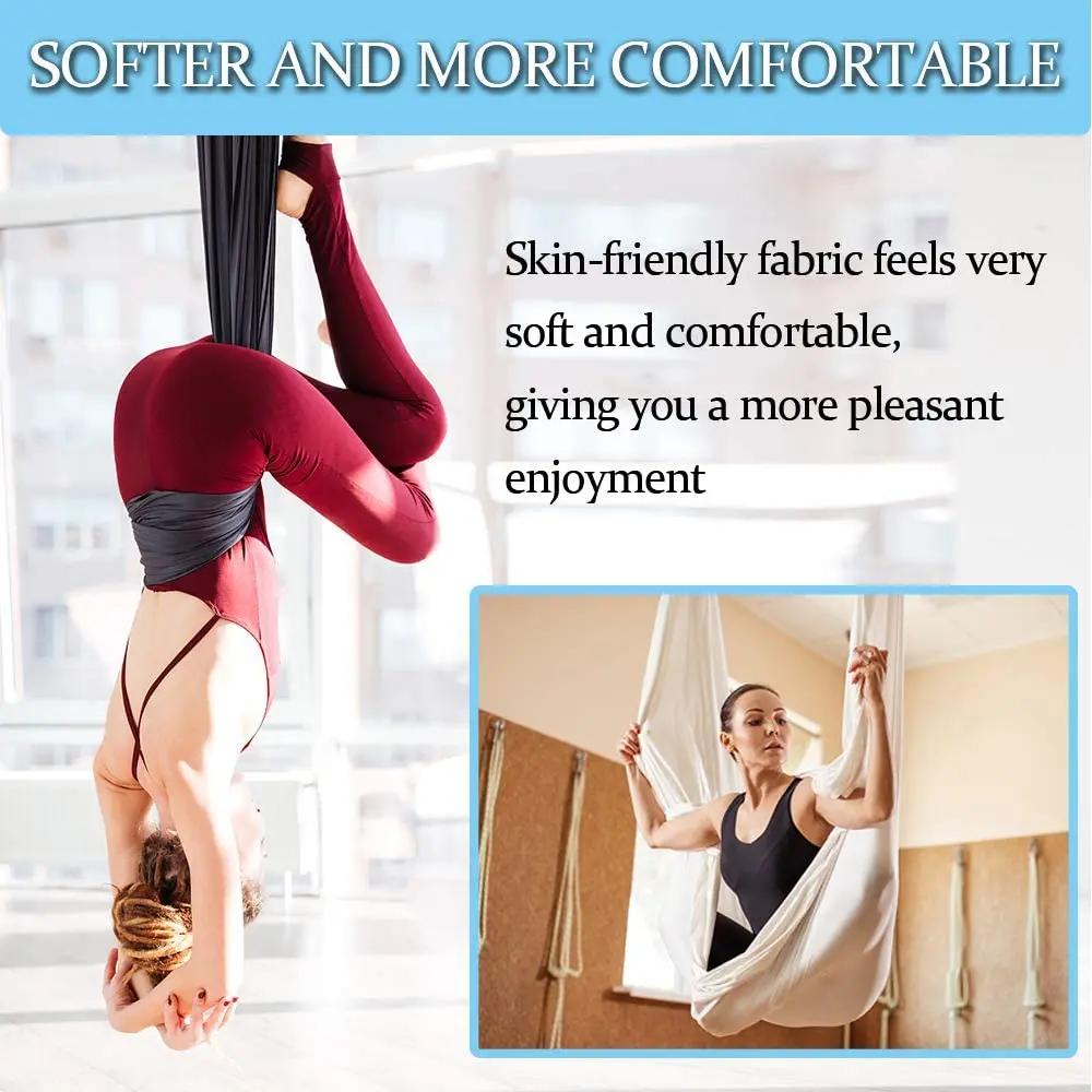 Hamac de Yoga aérien de 5.5 Yards, balançoire de Fitness pour l'inversion de Yoga antigravité, flexi