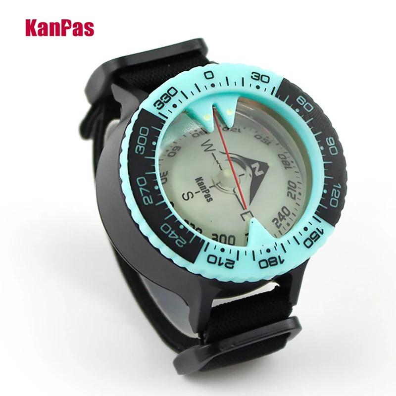 Boussole de plongée KANPAS 6BAR étanche avec signal lumineux pour navigation sous-marine précise
