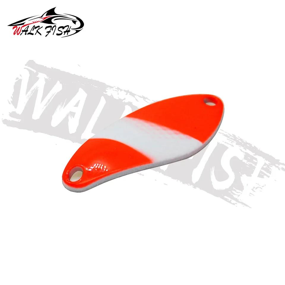 WALK FISH 1PC Pesca cuillère appât 3g 31mm leurre de pêche en métal avec crochet unique appât dur le