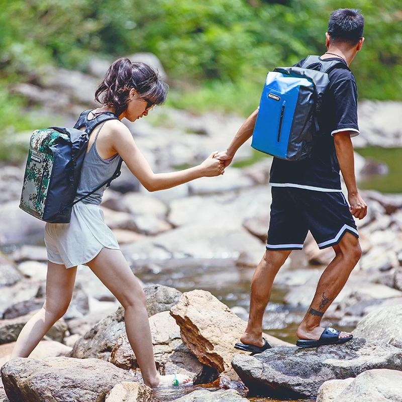 ROCKBROS-Sac de plage étanche pour homme et femme, sacoche de vélo, de natation, en PVC, de voyage,
