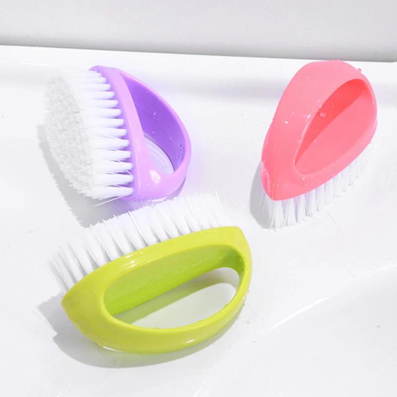 Brosse de nettoyage colorée pour travaux ménagers, outil de nettoyage multifonctionnel en forme d'œu