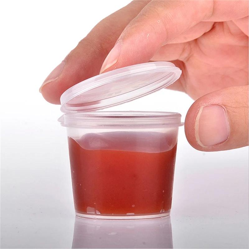 30 pièces/ensemble 30ml 50ml 100ml jetables en plastique à emporter Sauce tasse conteneurs boîte ali