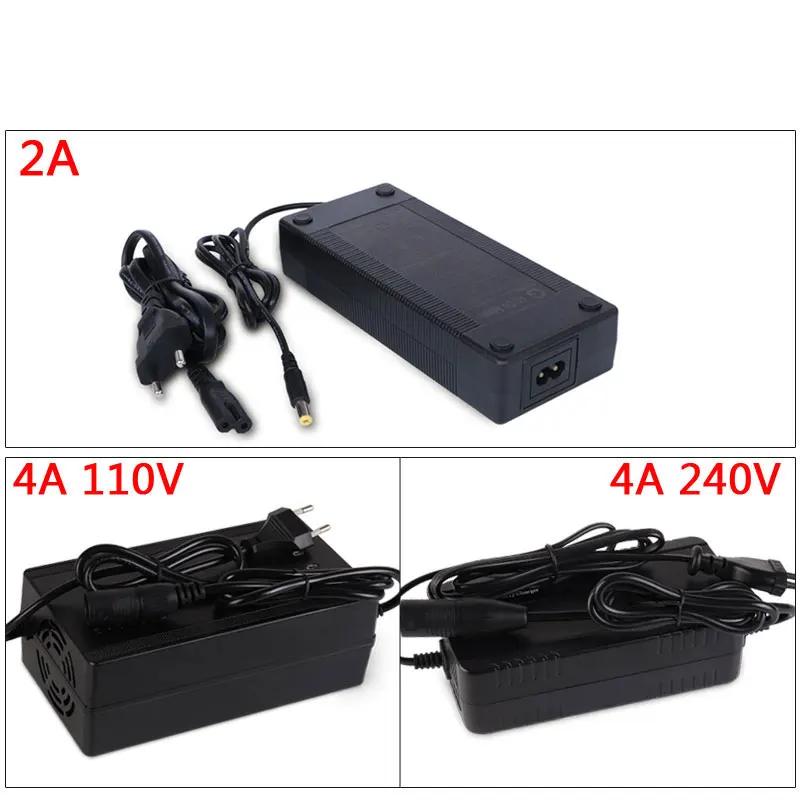 Chargeur de batterie Lithium Li-ion pour vélo électrique, prise DC XLR RCA EU 36V 42V 48V 54.6V 52V