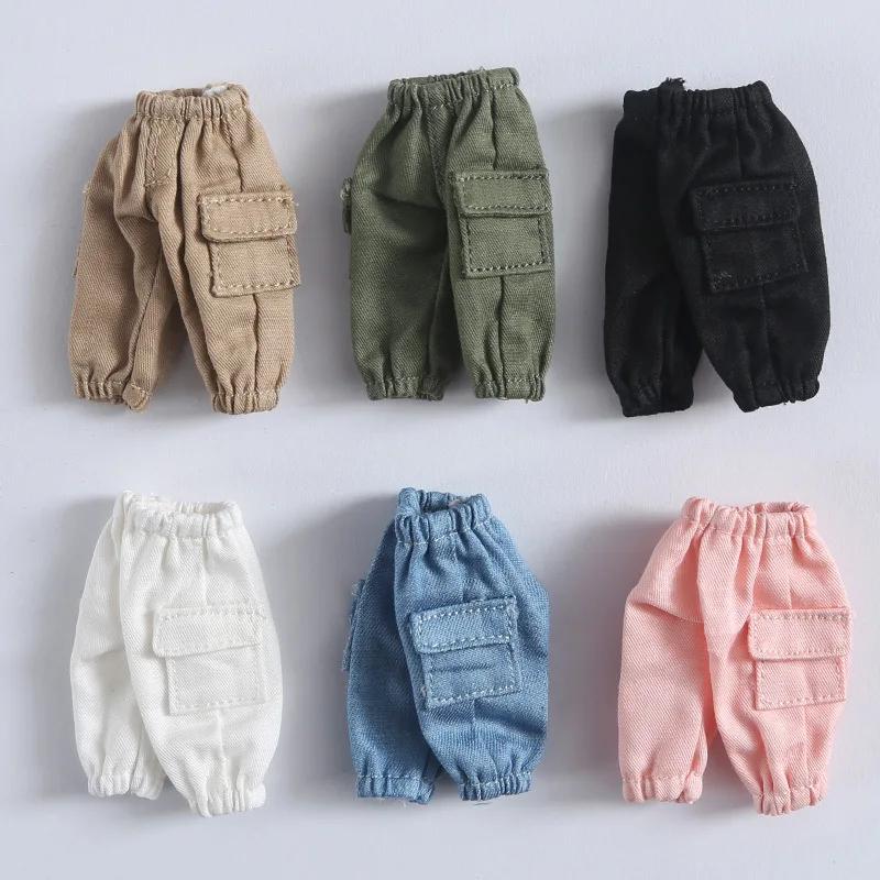 Vêtements pour bébé OB11, accessoires de poupée BJD 1/12, salopette, pantalon, T-shirt à manches cou