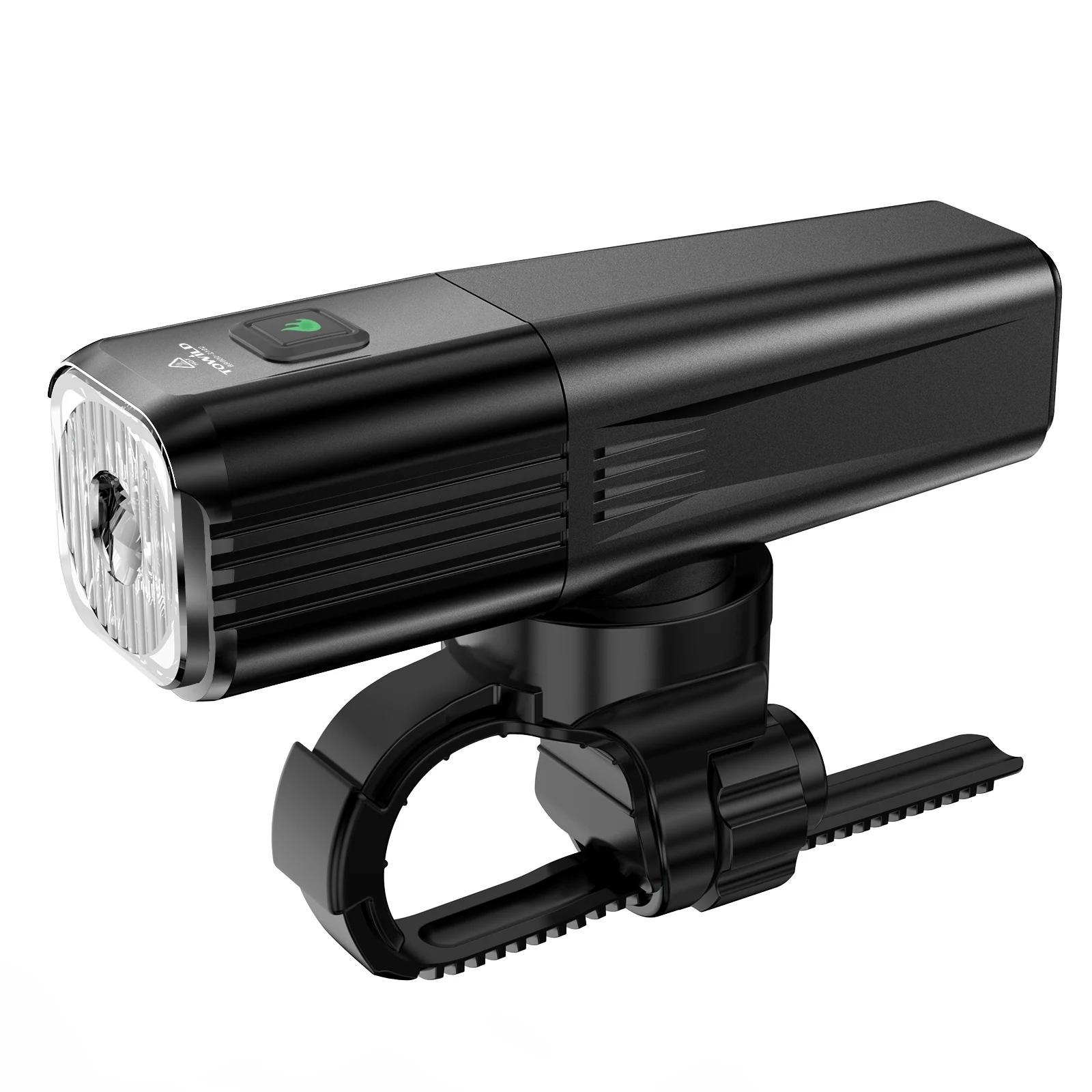 TOWILD – phare de vélo 800 lumens, torche anti-éblouissement, charge USB, équipement de cyclisme, BR