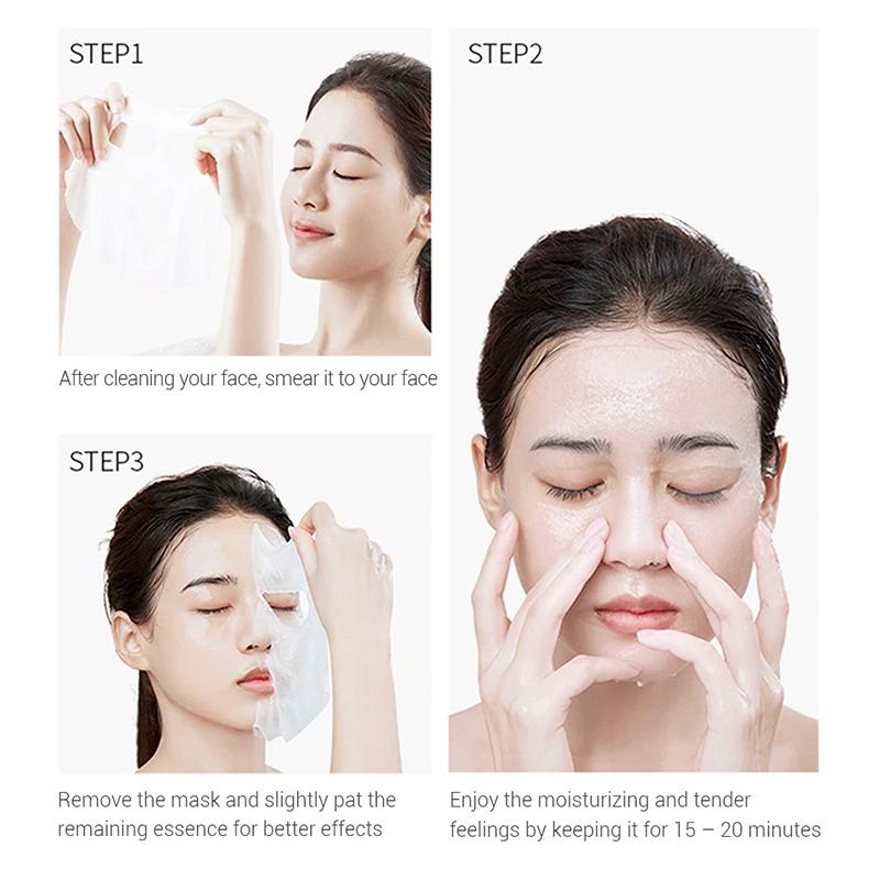 10 pièces/lot feuille masque soins de la peau plante masque Facial hydratant contrôle de l'huile dis