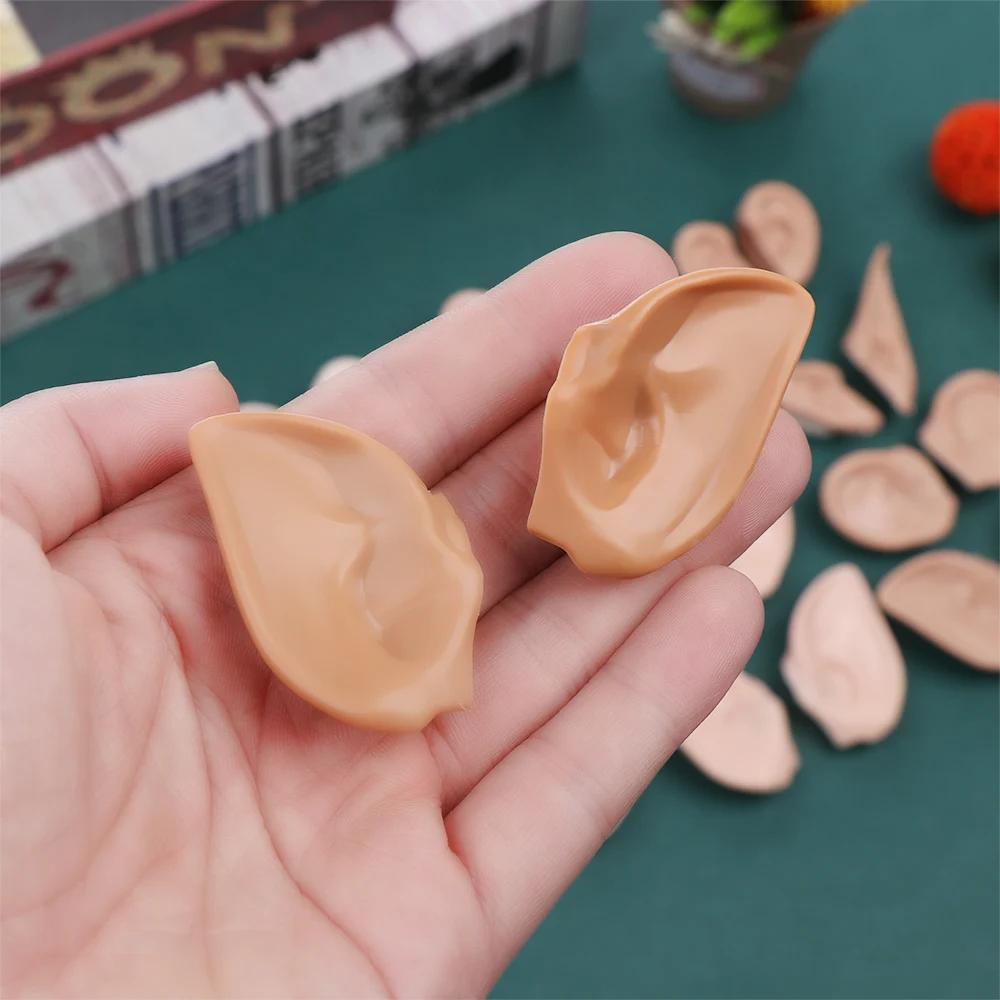 Blyth – jouet oreilles glacées de poupée, accessoires de haute qualité, couleur blanche, marron natu