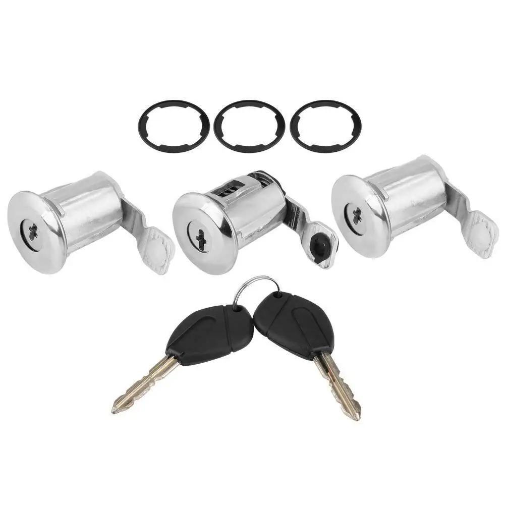 Jeu de cylindres de serrure de porte à baril 9170G3 252522, avec 2 clés, pour Peugeot et citroën Par