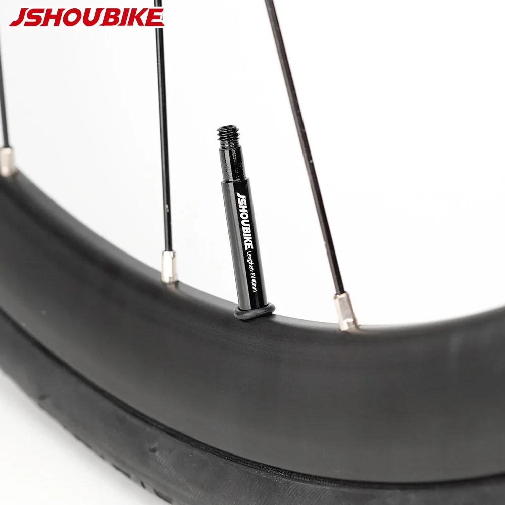 JSHOU BIKE – capuchons d'extension de Valve française, adaptateur de noyau, tige en alliage rouge et