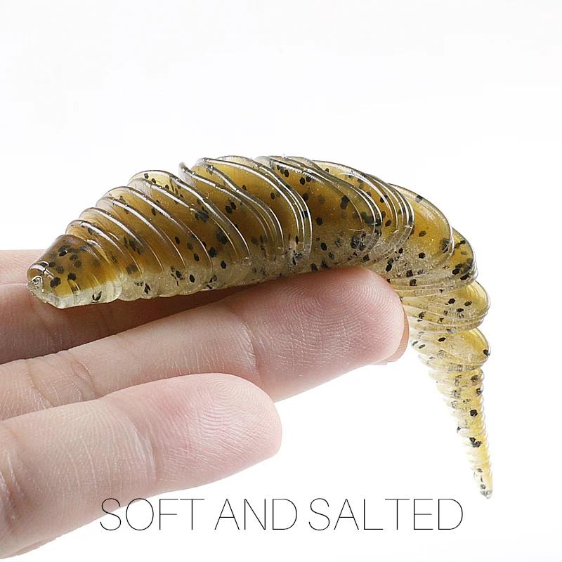 Supercontinent BELLOWS GILL leurre souple ver pêche bar leurre 100mm/4 pièces 77mm/6 pièces larve ap