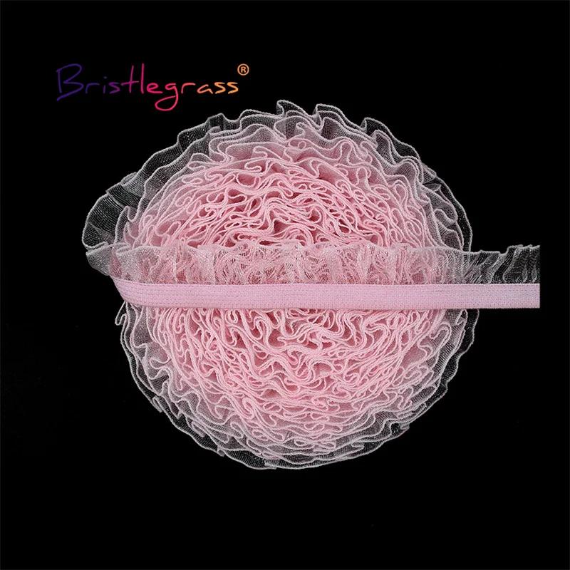 Bande élastique en Tulle et dentelle en Organza, 5/8 pouces, 15mm, 2, 5, 10 yards, bande de Tulle, b